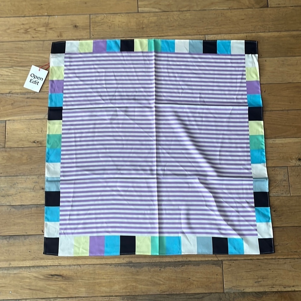 NWT OPEN EDIT striped scarf